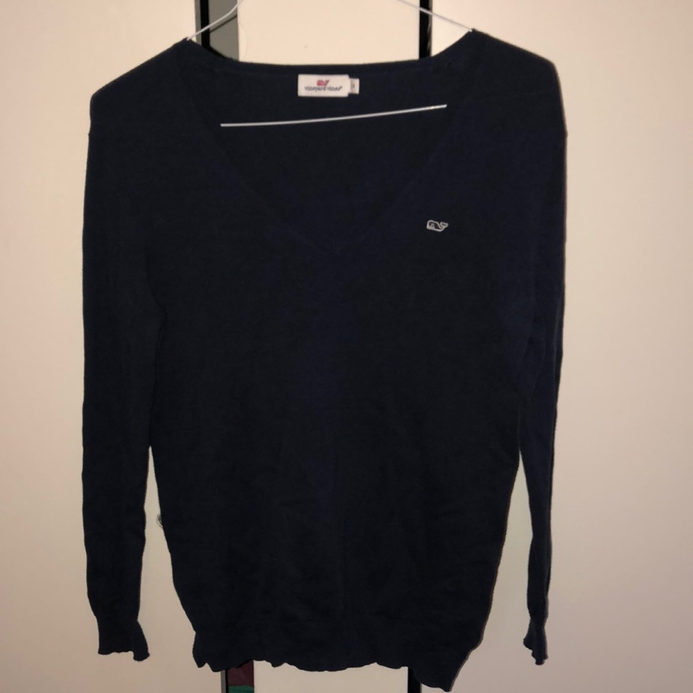 LAST ONE Vineyard Vines Navy V Neck Sweater